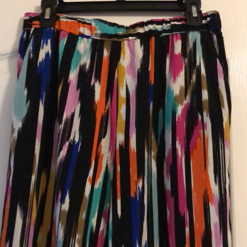 Paint stroke palazzo pants S